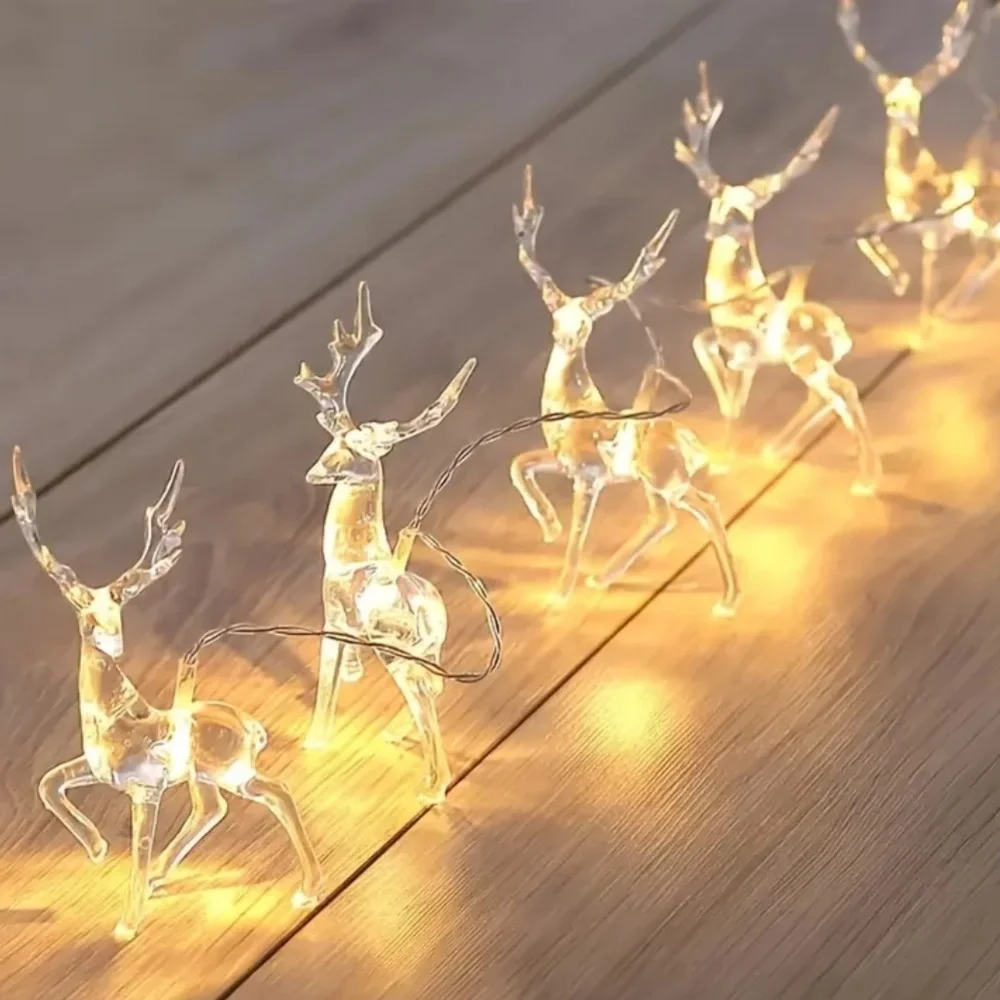 Christmas Strand Lights, Reindeer Christmas Lights, Reindeer Lights